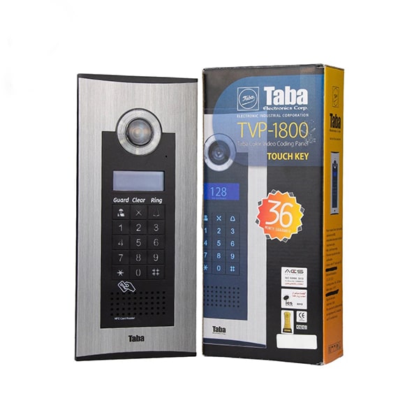 TVP-1800 پنل تصویری رنگی تابا همراه با کارتخوان - Image 2